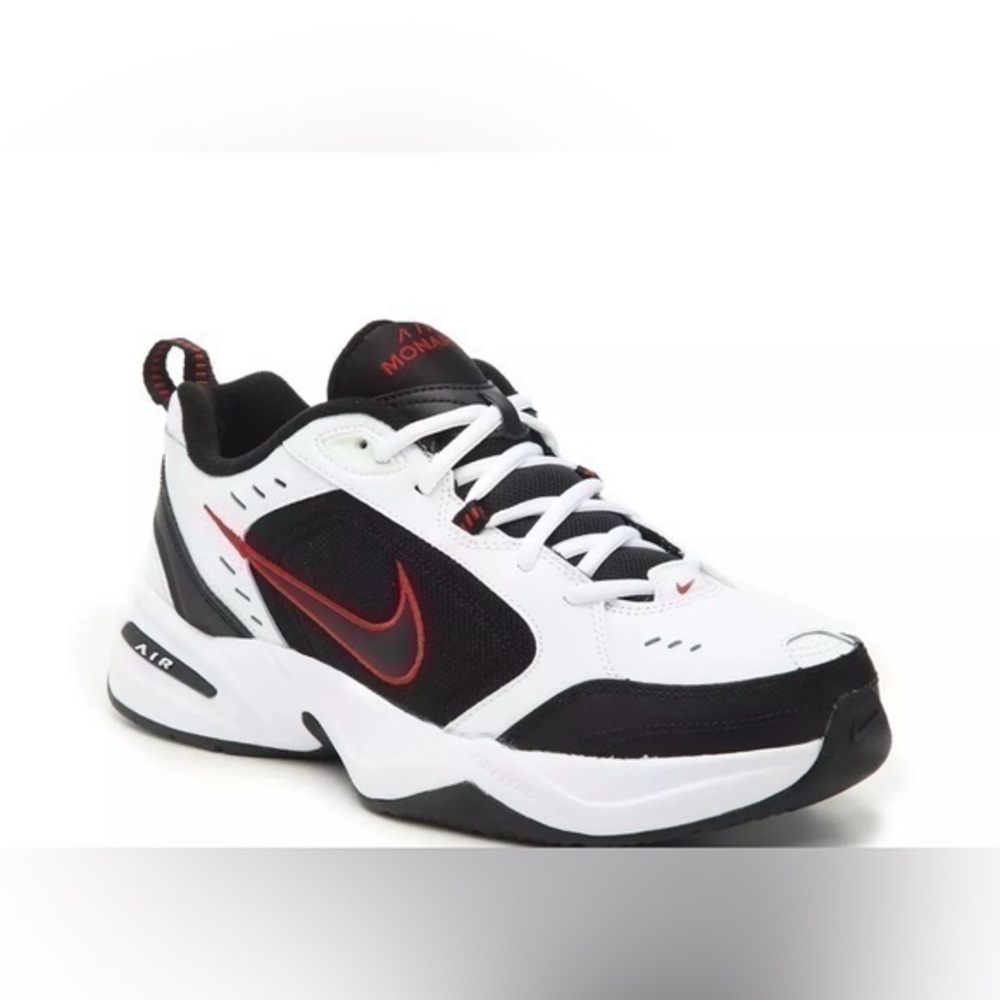 Nike Air Monarch IV 4 White Black Red Men Casual Dad Chunky Shoes 415445-101